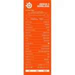 موس استیل سریز آروس3 رنگ سفید(برف) بی سیم- Aerox 3 snow SteelSeries