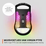 موس استیل سریز آروس3 رنگ مشکی - Aerox 3 black SteelSeries