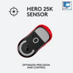 موس لاجیتک جی پرو ایکس سوپرسبک قرمز - Logitech mouse G Pro X superlight Red